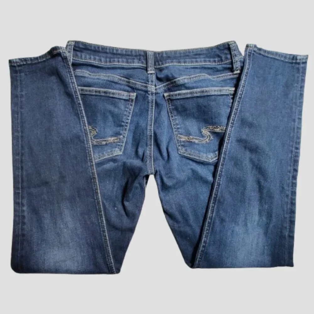 Silver Jeans Co Boyfriend Women’s Blue Denim Jeans W30 L29 Stretch Cotton - Picture 2 of 10